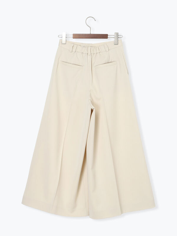 フレアガウチョパンツ（オフホワイト/ベージュ/ネイビー/ボトムス