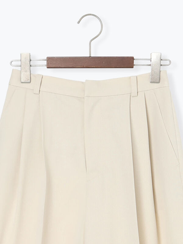 フレアガウチョパンツ（オフホワイト/ベージュ/ネイビー/ボトムス