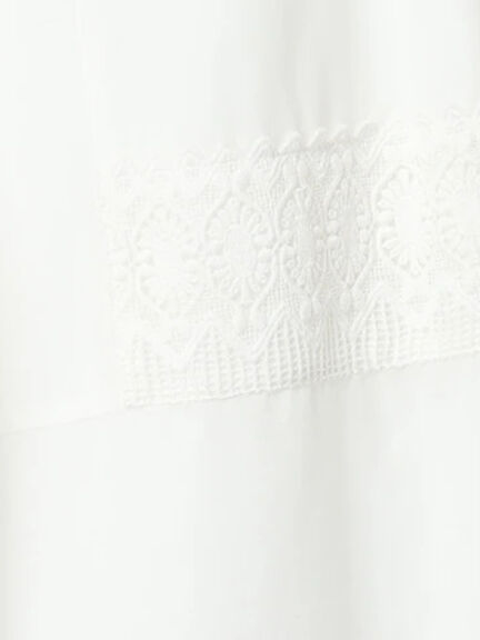 【Atelier ChouChou】スカラップヘムコットンイージーパンツ（オフホワイト）｜Te chichi（テチチ）通販