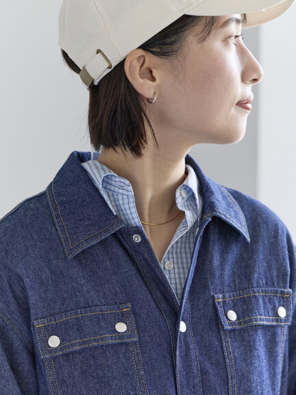 ウエストマークデニムシャツワンピース（ブルー/ネイビー）｜Te chichi（テチチ）通販