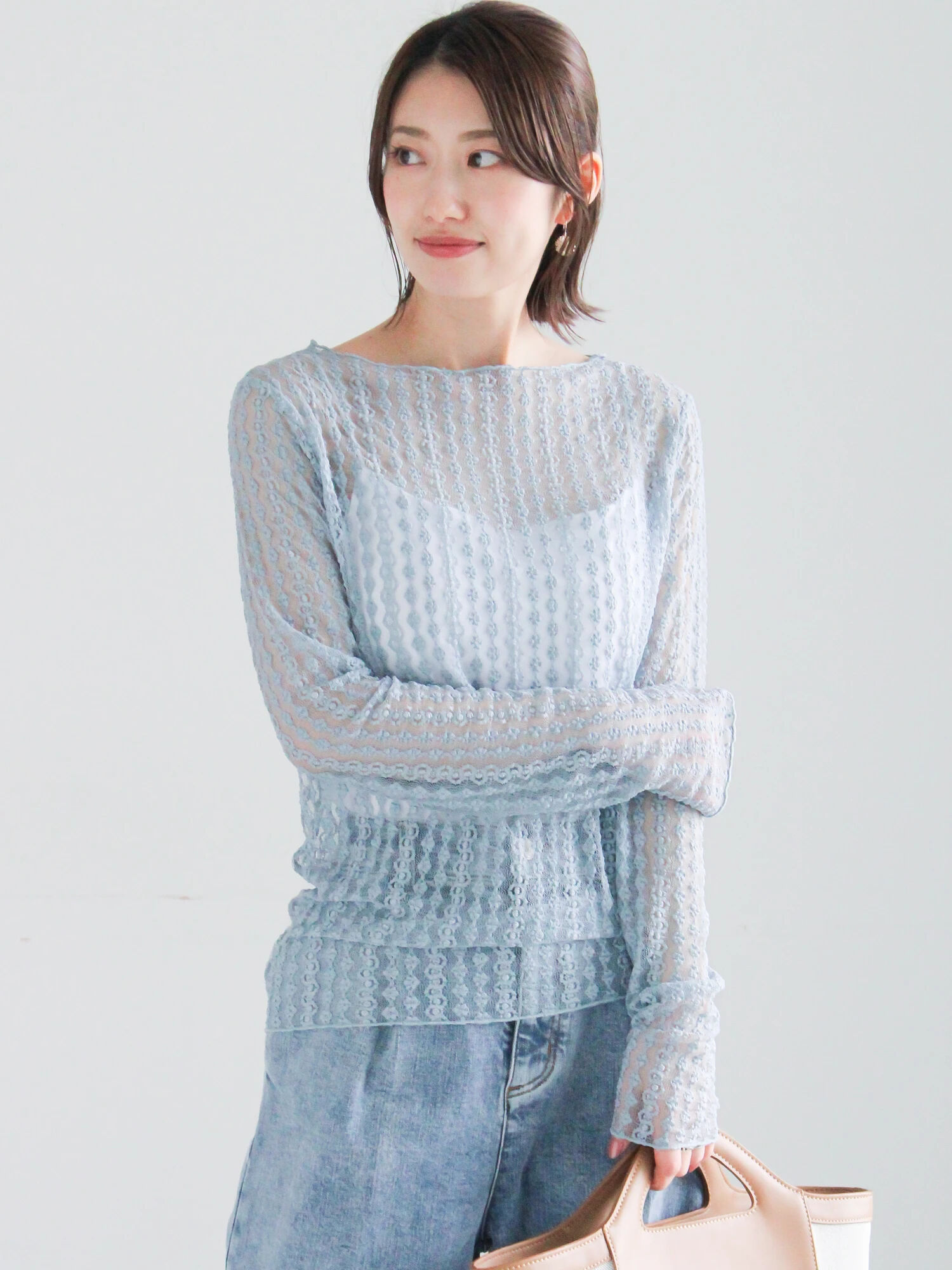 セール】 ストレッチレーストップス《2026 spring catalog item