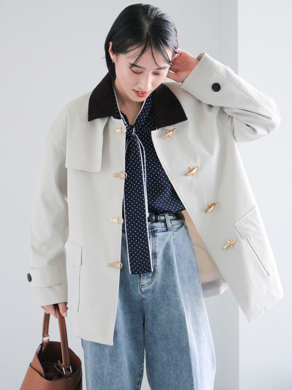 メタルバックルカバーオール《2026 spring catalog item》（アイボリー）｜Te chichi（テチチ）通販