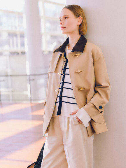 メタルバックルカバーオール《2026 spring catalog item》（ベージュ/アイボリー）｜Te chichi（テチチ）通販