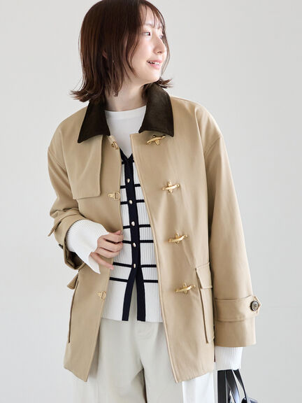 メタルバックルカバーオール《2026 spring catalog item》（ベージュ/アイボリー）｜Te chichi（テチチ）通販