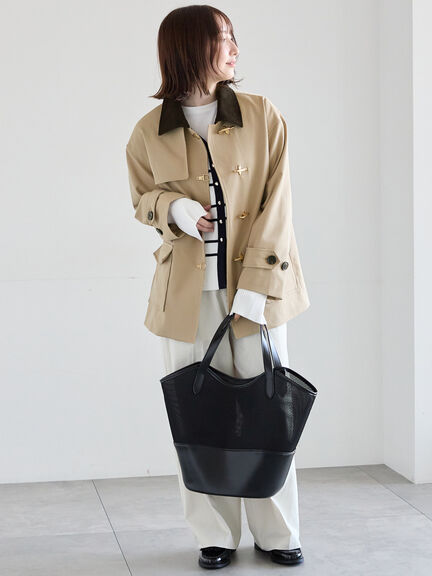 メタルバックルカバーオール《2026 spring catalog item》（ベージュ/アイボリー）｜Te chichi（テチチ）通販