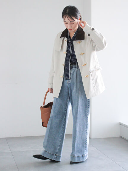 メタルバックルカバーオール《2026 spring catalog item》（ベージュ/アイボリー）｜Te chichi（テチチ）通販