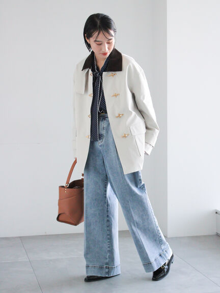 メタルバックルカバーオール《2026 spring catalog item》（ベージュ/アイボリー）｜Te chichi（テチチ）通販