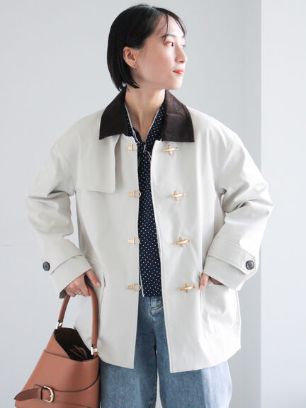 メタルバックルカバーオール《2026 spring catalog item》（ベージュ/アイボリー）｜Te chichi（テチチ）通販