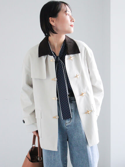 メタルバックルカバーオール《2026 spring catalog item》（ベージュ/アイボリー）｜Te chichi（テチチ）通販