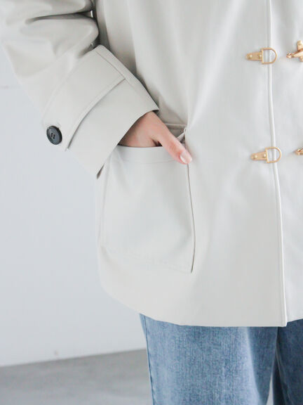 メタルバックルカバーオール《2026 spring catalog item》（ベージュ/アイボリー）｜Te chichi（テチチ）通販