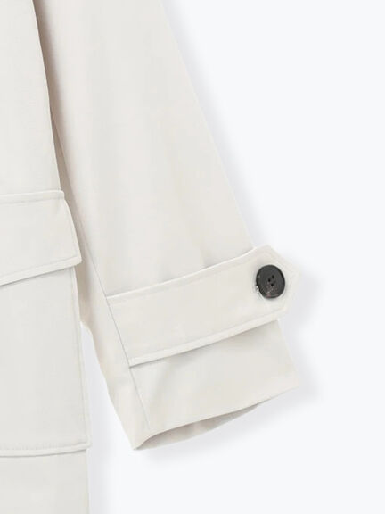 メタルバックルカバーオール《2026 spring catalog item》（ベージュ/アイボリー）｜Te chichi（テチチ）通販