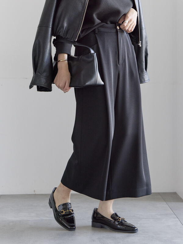 タックポケットワイドクロップトパンツ（ブラック）｜Te chichi（テチチ）通販