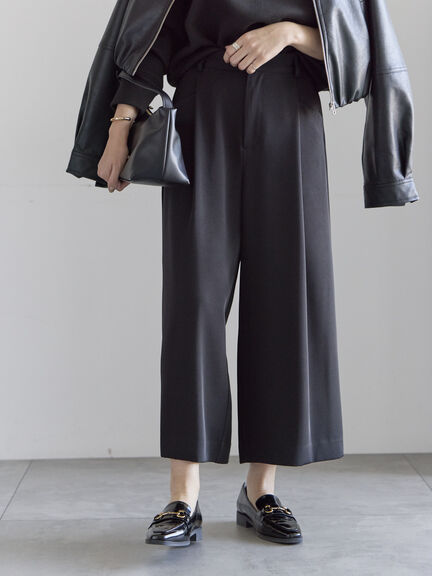 タックポケットワイドクロップトパンツ（グレー/ブラック/ネイビー）｜Te chichi（テチチ）通販