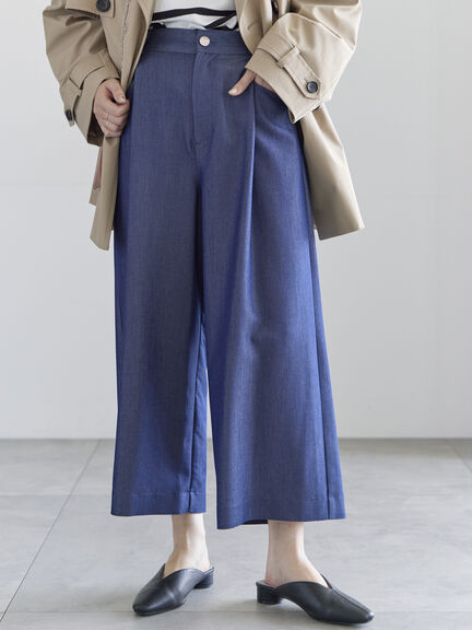 タックポケットワイドクロップトパンツ（グレー/ブラック/ネイビー）｜Te chichi（テチチ）通販