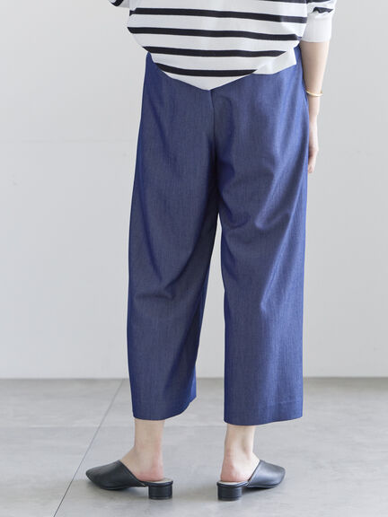 タックポケットワイドクロップトパンツ（グレー/ブラック/ネイビー）｜Te chichi（テチチ）通販