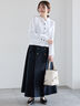 トレンチフレアスカート（オフホワイト/ベージュ/ネイビー）｜Te chichi（テチチ）通販