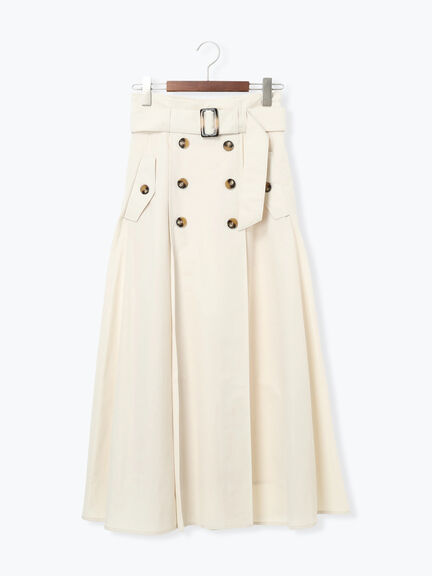 トレンチフレアスカート（オフホワイト/ベージュ/ネイビー）｜Te chichi（テチチ）通販