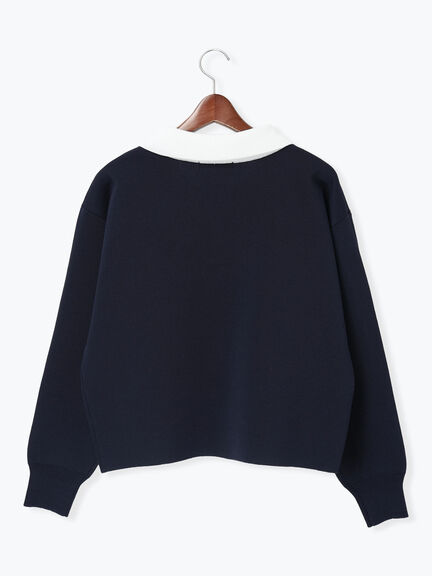 ラガーニット《2026 spring catalog item》（ネイビー/ボーダー）｜Te chichi（テチチ）通販