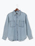 デニムシャツ（サックスブルー/ネイビー）｜Te chichi（テチチ）通販