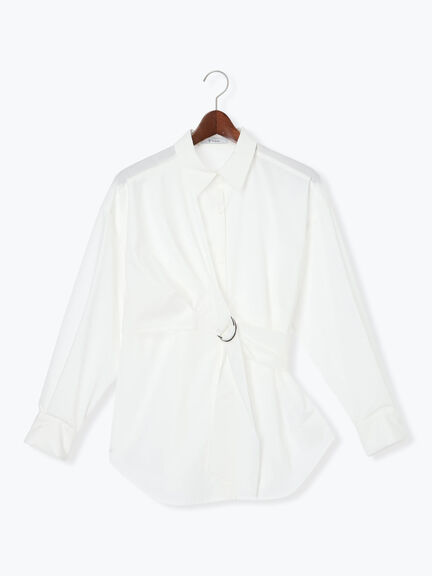 Dカンデザインシャツ（オフホワイト/ブルー/ネイビー）｜Te chichi（テチチ）通販