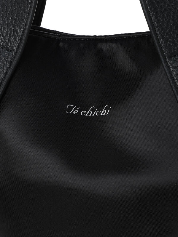 サテンバケットバッグ（チャコールグレー/ブラック/バッグ/バッグ