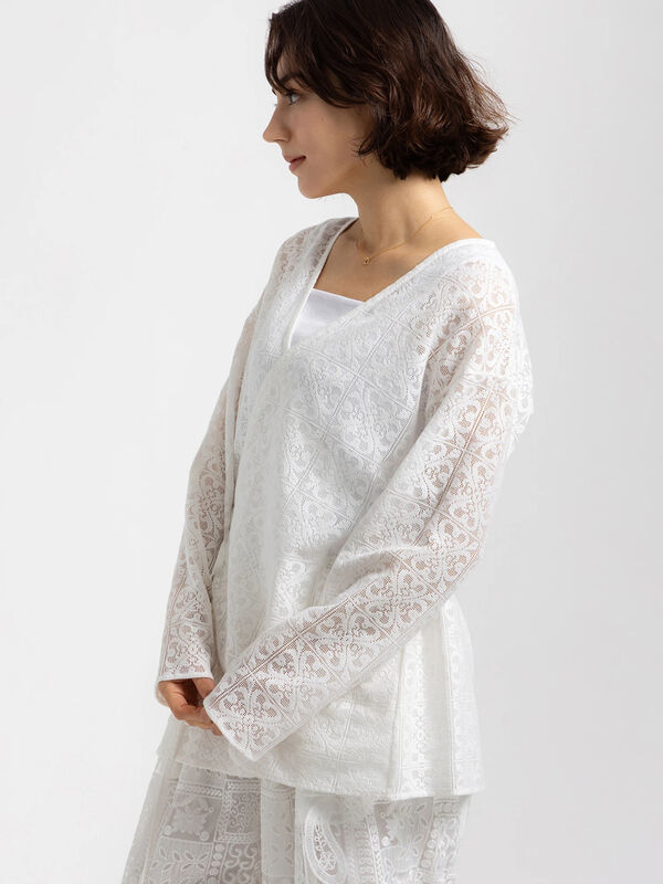 Atelier ChouChou】パネルレースカシュクールブラウス(セットアップ可