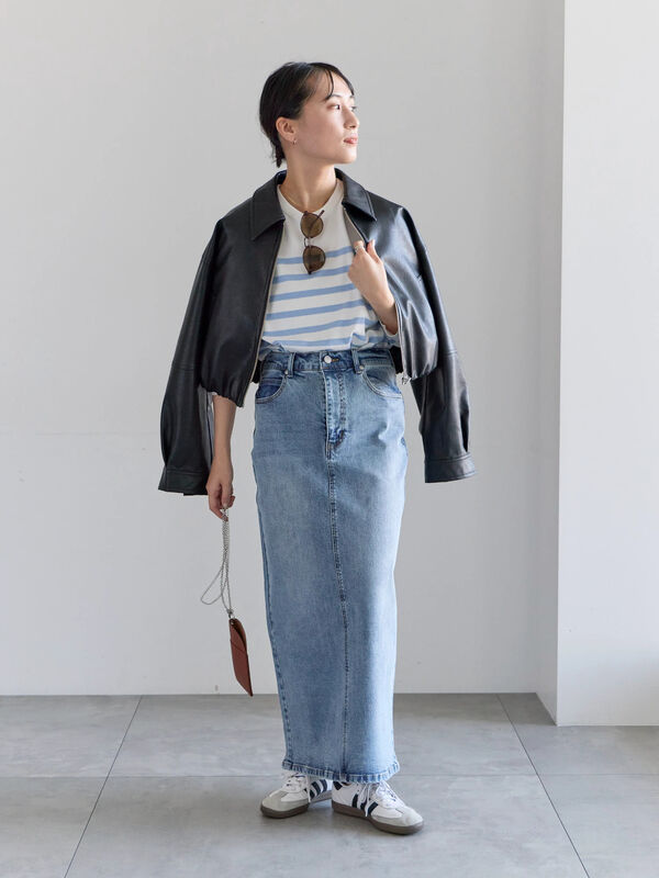 オリミORIMI レザークロップドブルゾン オリミ ジャケット leather cropped blouson ブラック メンズ SIZE 2