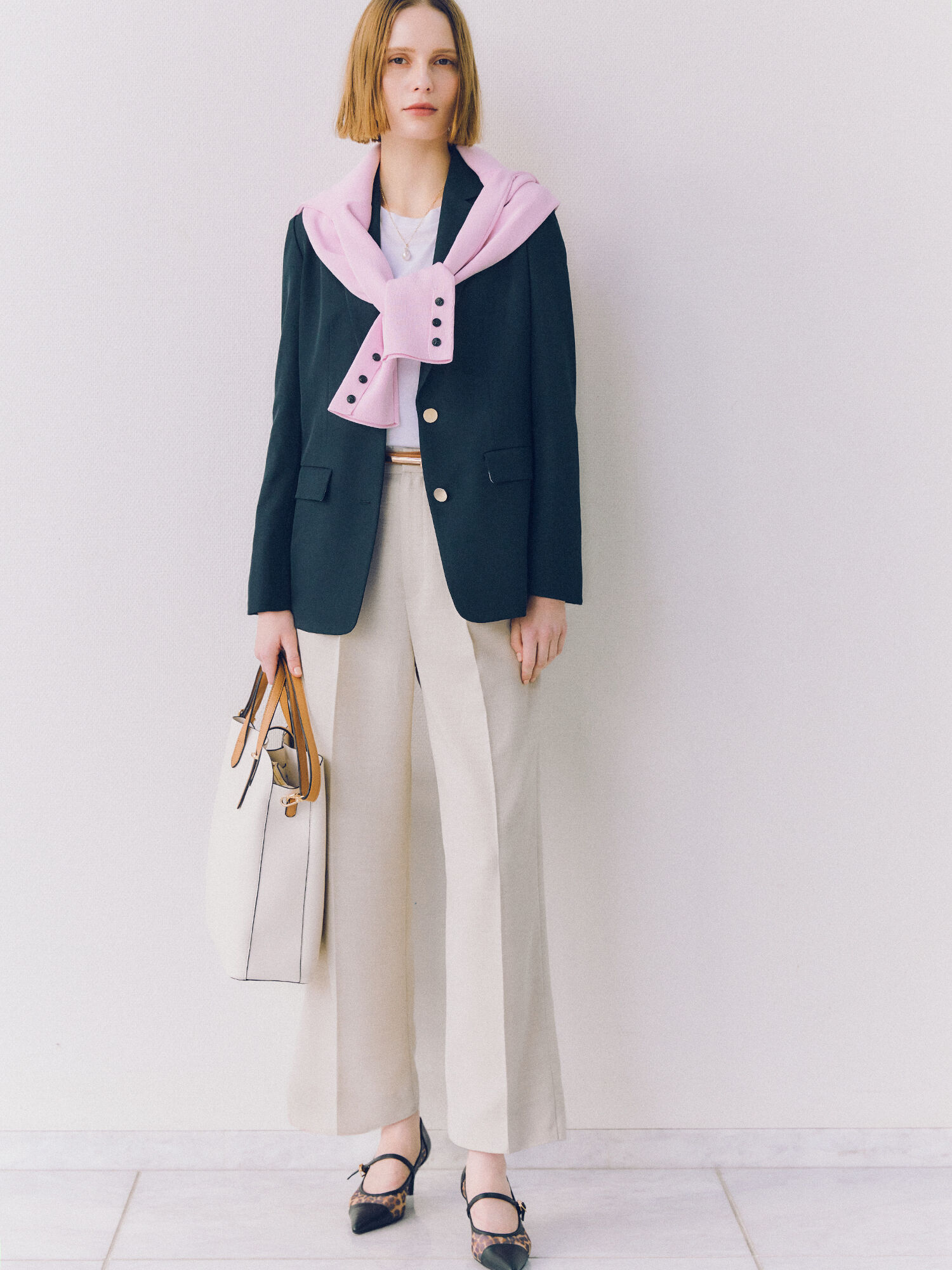 メランジツイルワイドパンツ《2026 spring catalog item》（グレー