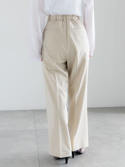 メランジツイルワイドパンツ《2026 spring catalog item》（グレー/ライトベージュ/ブラウン）｜Te chichi（テチチ）通販