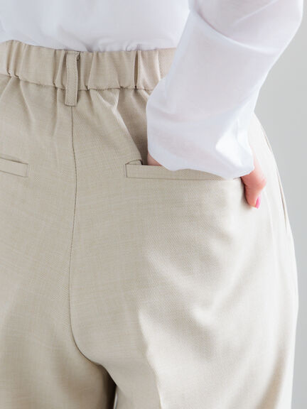 メランジツイルワイドパンツ《2026 spring catalog item》（グレー/ライトベージュ/ブラウン）｜Te chichi（テチチ）通販