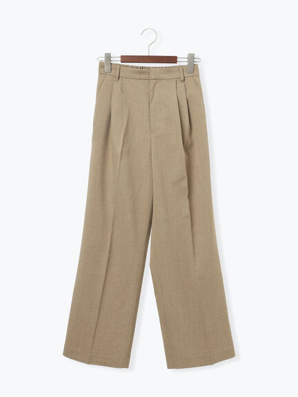メランジツイルワイドパンツ《2026 spring catalog item》（グレー/ライトベージュ/ブラウン）｜Te chichi（テチチ）通販