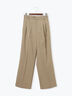 メランジツイルワイドパンツ《2026 spring catalog item》（グレー/ライトベージュ/ブラウン）｜Te chichi（テチチ）通販