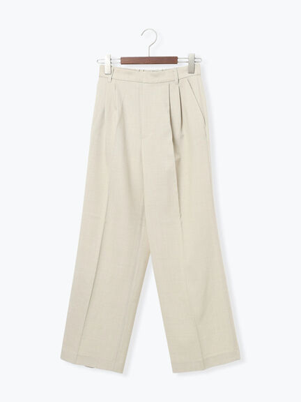 メランジツイルワイドパンツ《2026 spring catalog item》（グレー/ライトベージュ/ブラウン）｜Te chichi（テチチ）通販