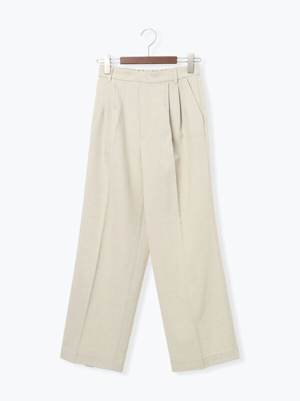 メランジツイルワイドパンツ《2026 spring catalog item》（グレー