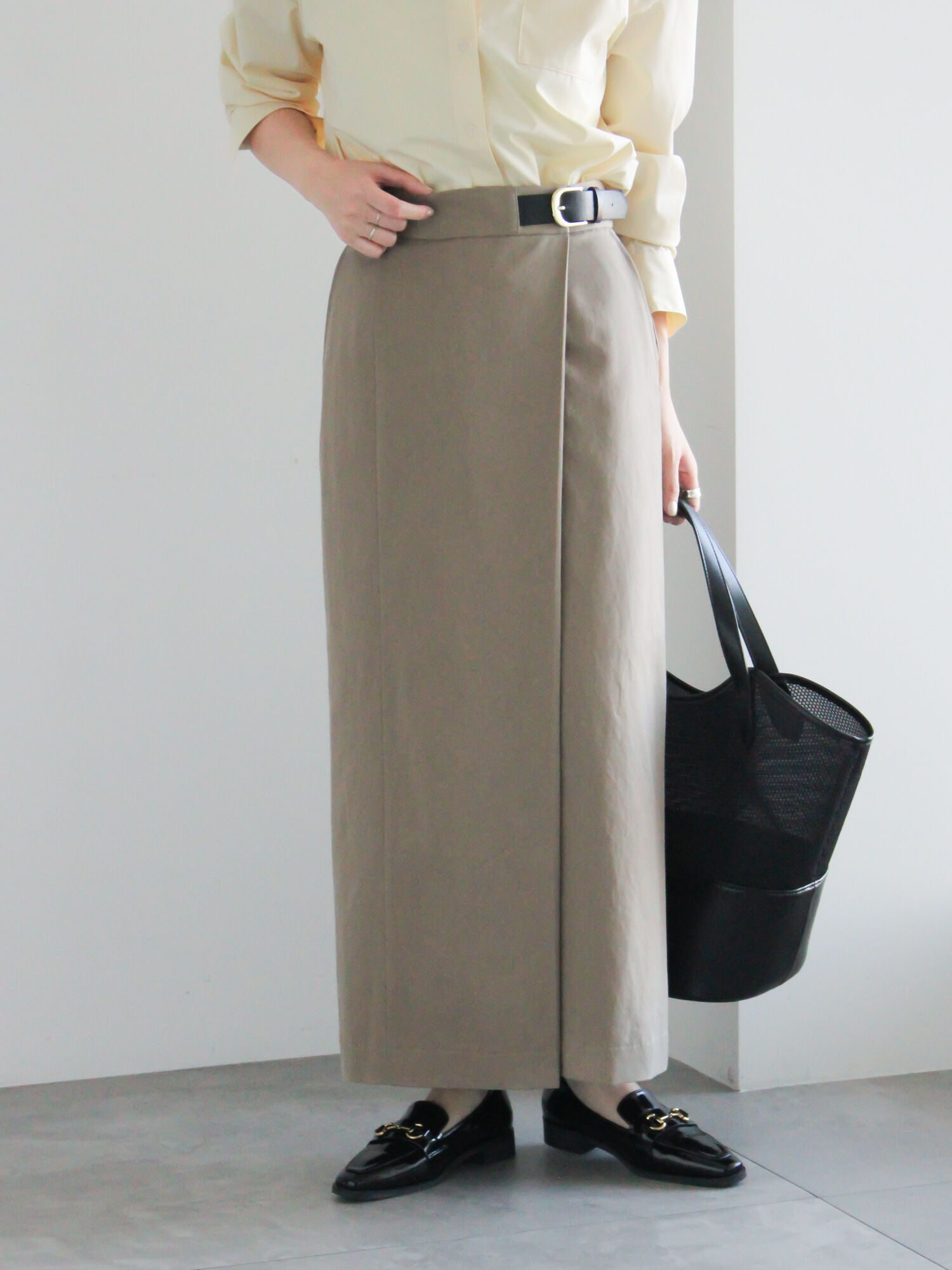 セール】 サイドベルトチノタイトスカート《2026 spring catalog item