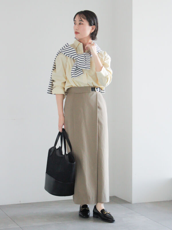 セール】 サイドベルトチノタイトスカート《2026 spring catalog item