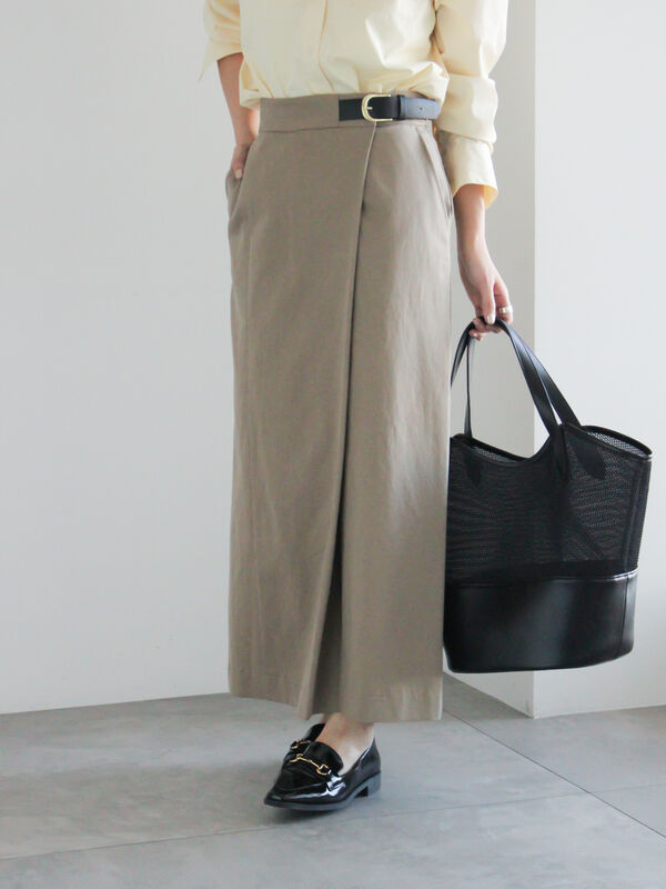 セール】 サイドベルトチノタイトスカート《2026 spring catalog item