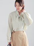 パターンアソートボウタイブラウス《2026 spring catalog item》（イエロー）｜Te chichi（テチチ）通販