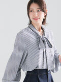 パターンアソートボウタイブラウス《2026 spring catalog item》（ブルー）｜Te chichi（テチチ）通販