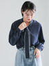 パターンアソートボウタイブラウス《2026 spring catalog item》（オフホワイト/イエロー/ブルー/ネイビー）｜Te chichi（テチチ）通販