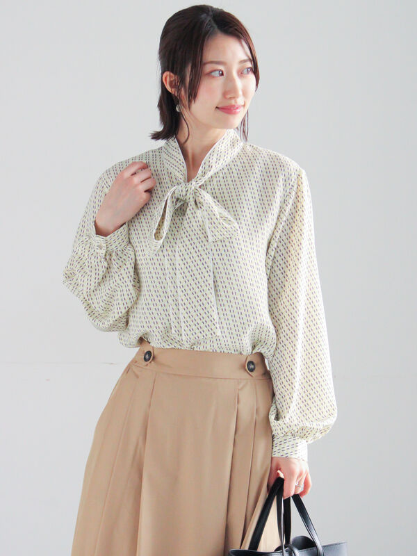 セール】 パターンアソートボウタイブラウス《2026 spring catalog