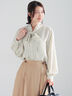 パターンアソートボウタイブラウス《2026 spring catalog item》（オフホワイト/イエロー/ブルー/ネイビー）｜Te chichi（テチチ）通販