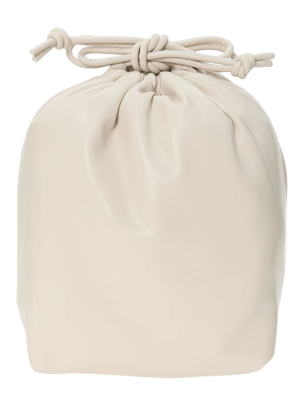 バックルデザインワンハンドルバッグ（オフホワイト/キャメル/バッグ