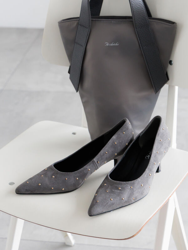 ドットパンプス（チャコールグレー）｜Te chichi（テチチ）通販