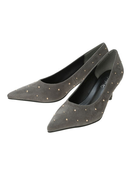 ドットパンプス（チャコールグレー/ブラック）｜Te chichi（テチチ）通販