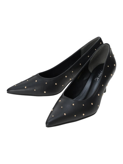 ドットパンプス（チャコールグレー/ブラック）｜Te chichi（テチチ）通販