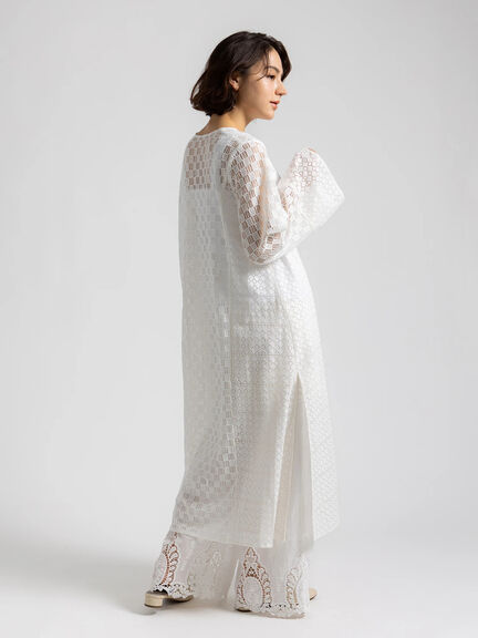 【Atelier ChouChou】レースコンビパネルワンピース（オフホワイト）｜Te chichi（テチチ）通販