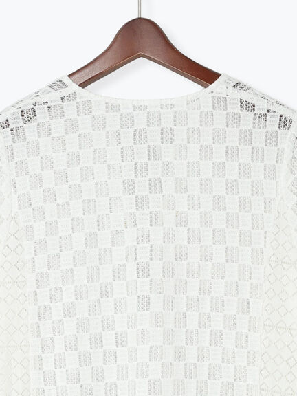 【Atelier ChouChou】レースコンビパネルワンピース（オフホワイト）｜Te chichi（テチチ）通販