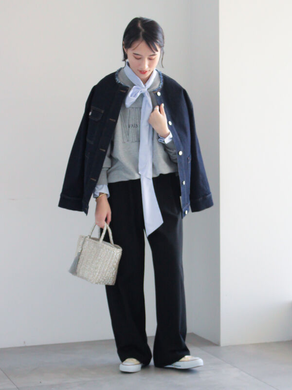 ポンチハイウエストカーブパンツ《2026 spring catalog item》（オフ