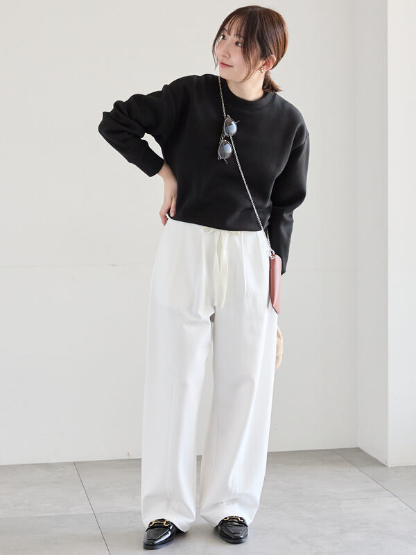 ポンチハイウエストカーブパンツ《2026 spring catalog item》（オフ